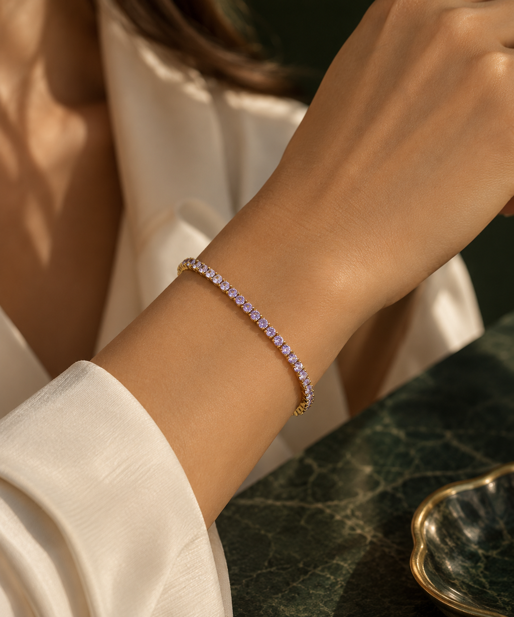 The Classic Tennis Bracelet - Lavender