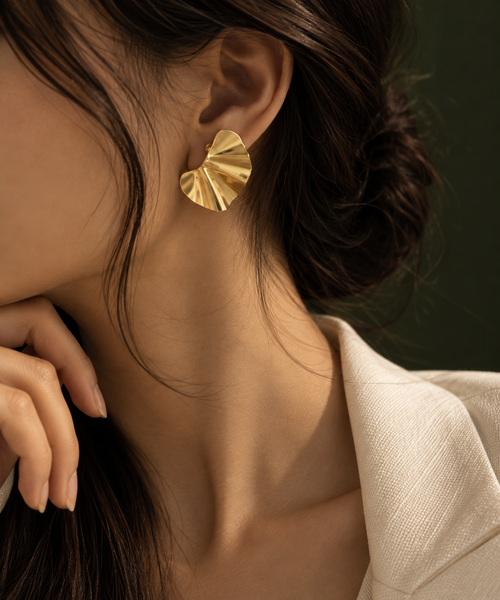 Sculpted Wave Earrings