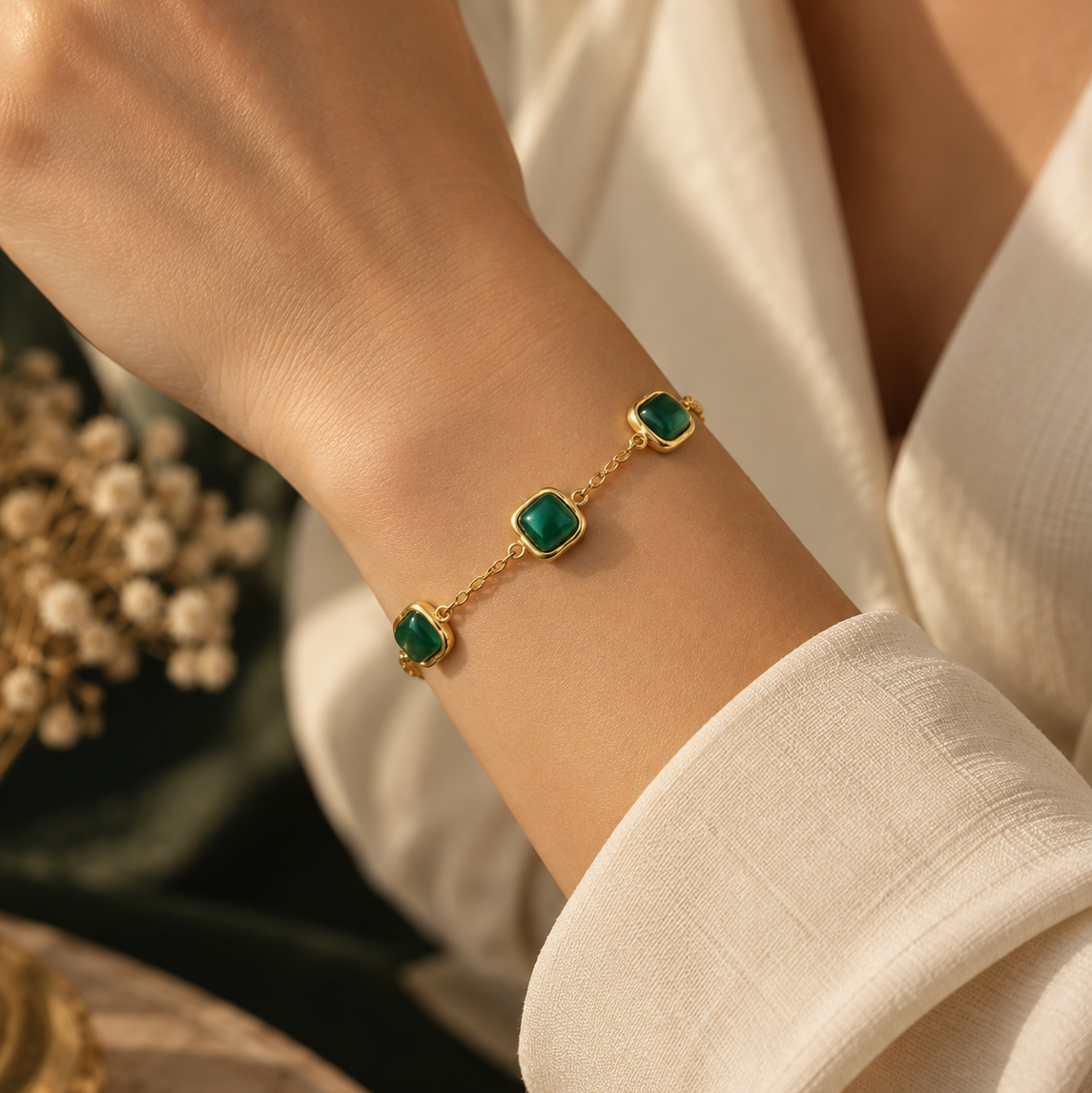 The Sunstone Bracelet - Green