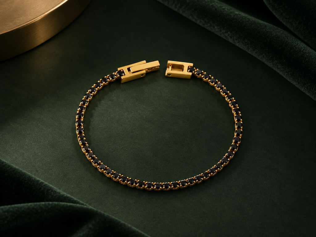 The Classic Tennis Bracelet - Noir