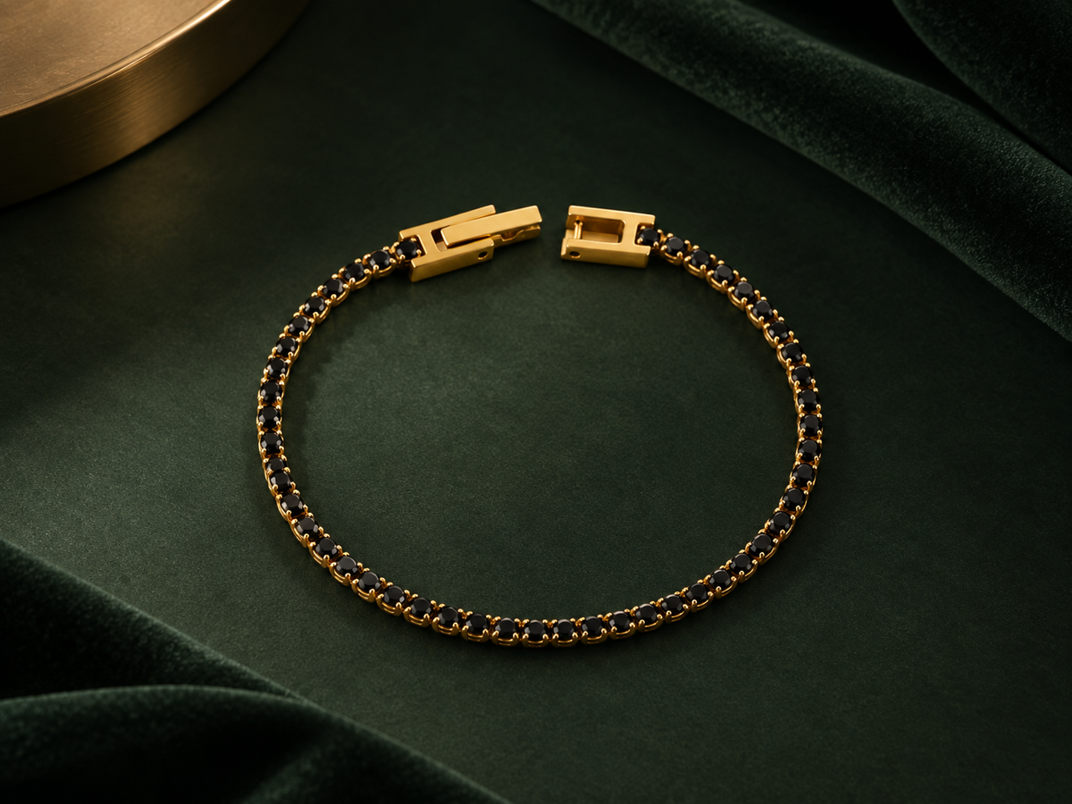 The Classic Tennis Bracelet - Noir