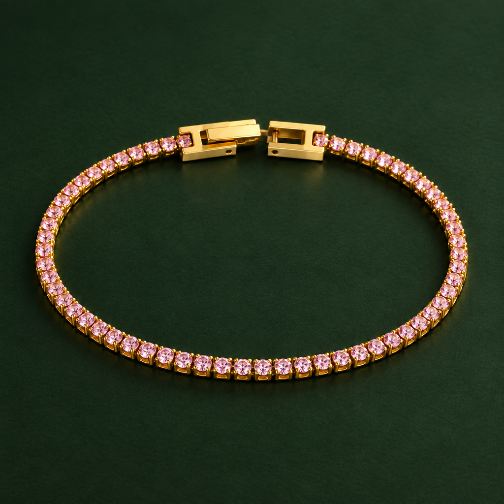 The Classic Tennis Bracelet - Pink