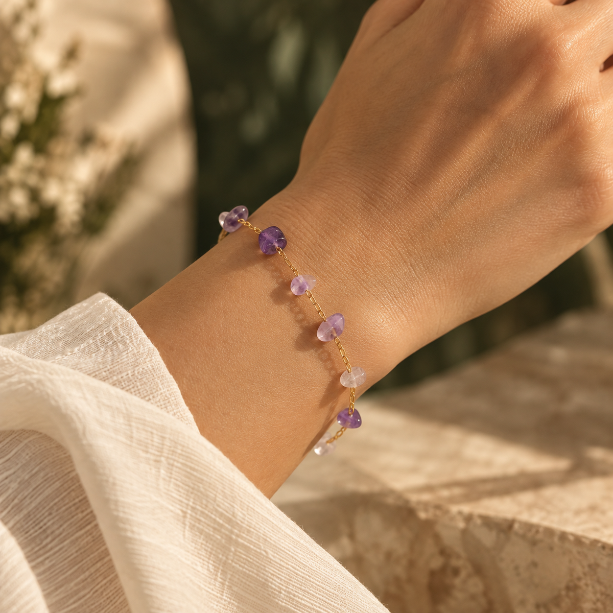 The Amethyst Drift Bracelet